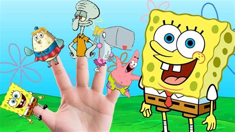 spongebob broken fingers|spongebob finger family.